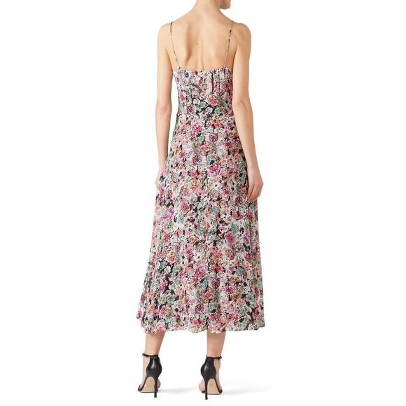 IRO Severn Dress Strappy Floral Printed V Neck Multicolor Size EU 42 - Picture 2 of 11